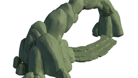 Cartoon Forest - Stone Arch 01