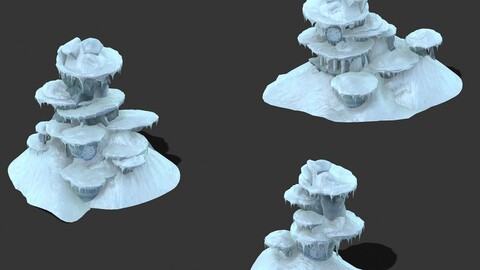 Cartoon Sky City - Frozen Mountain 02