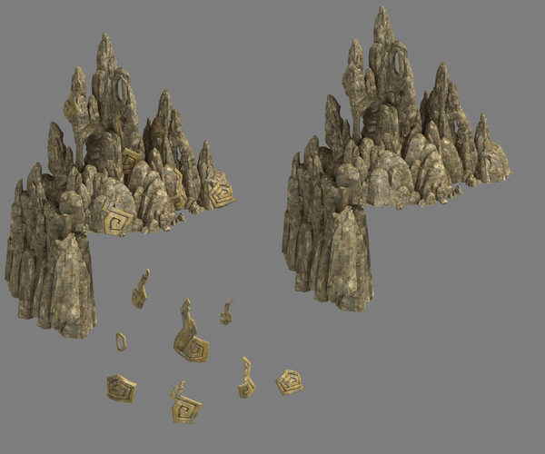 ArtStation - Kunlun - rocks | Game Assets