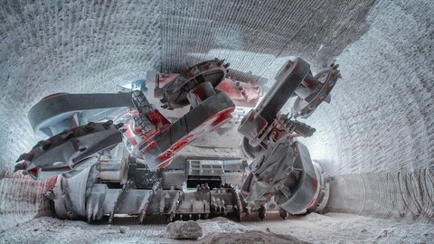 150+ Pictures of Salt mines, underground tunnels, mining equipment, buildings