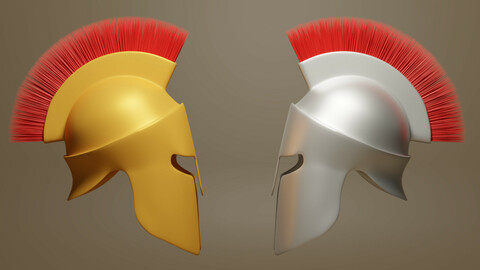 Spartan Helmet 3D Model