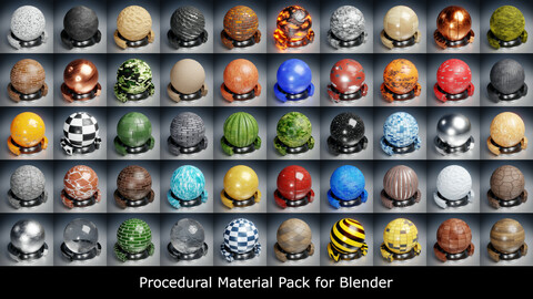 Procedural Material Pack for Blender
