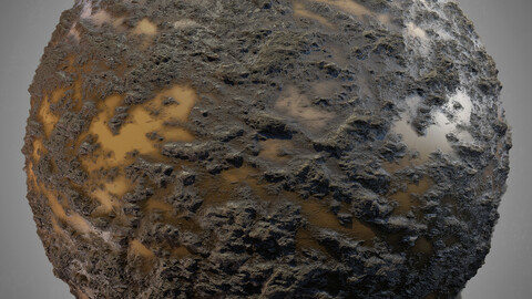 PBR Ground mud water 4K MATERIAL