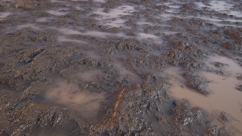 PBR Ground mud water 4K MATERIAL