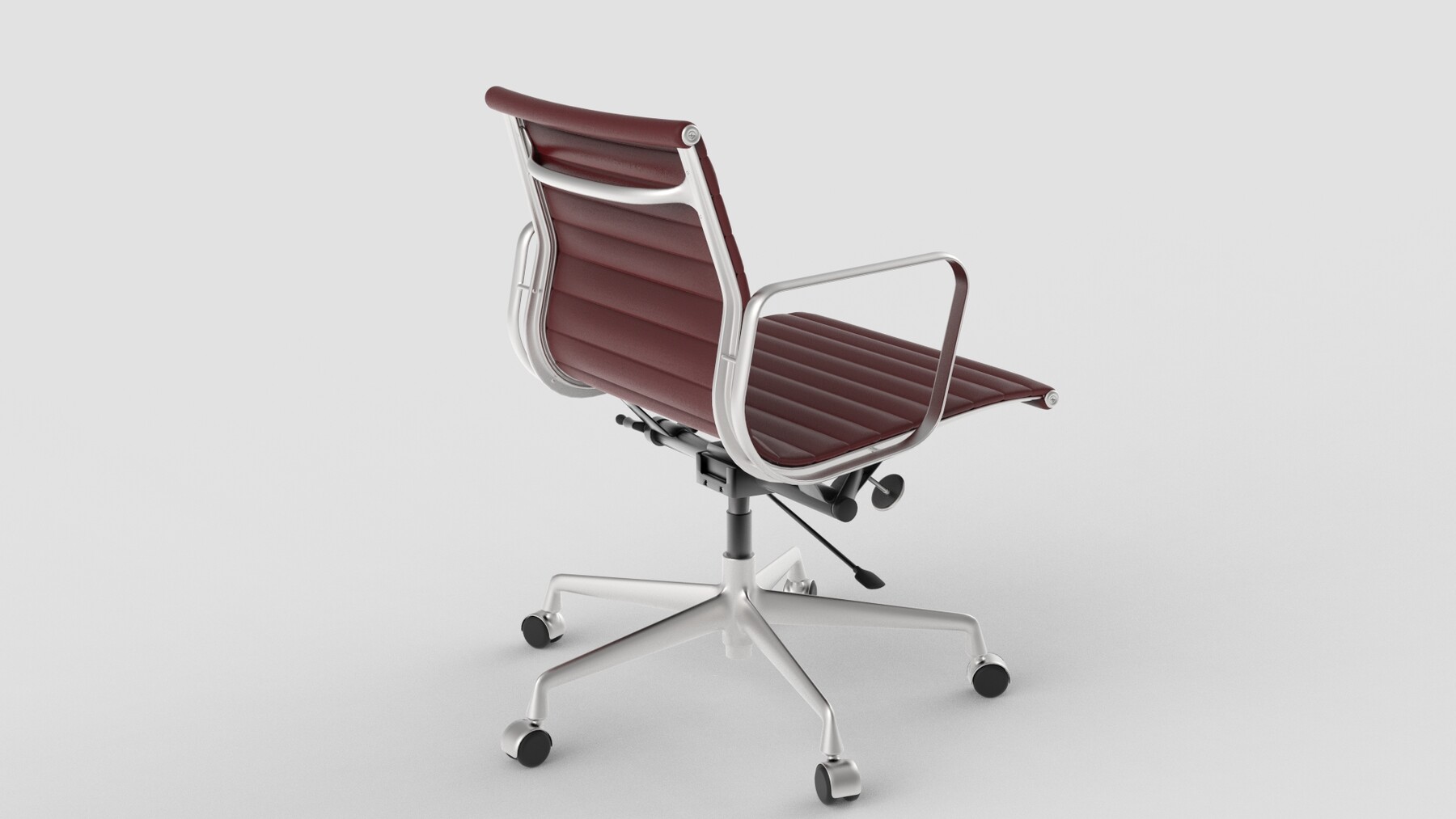 ArtStation - Vitra Aluminium Chair 117 Burgundy Brown | Resources