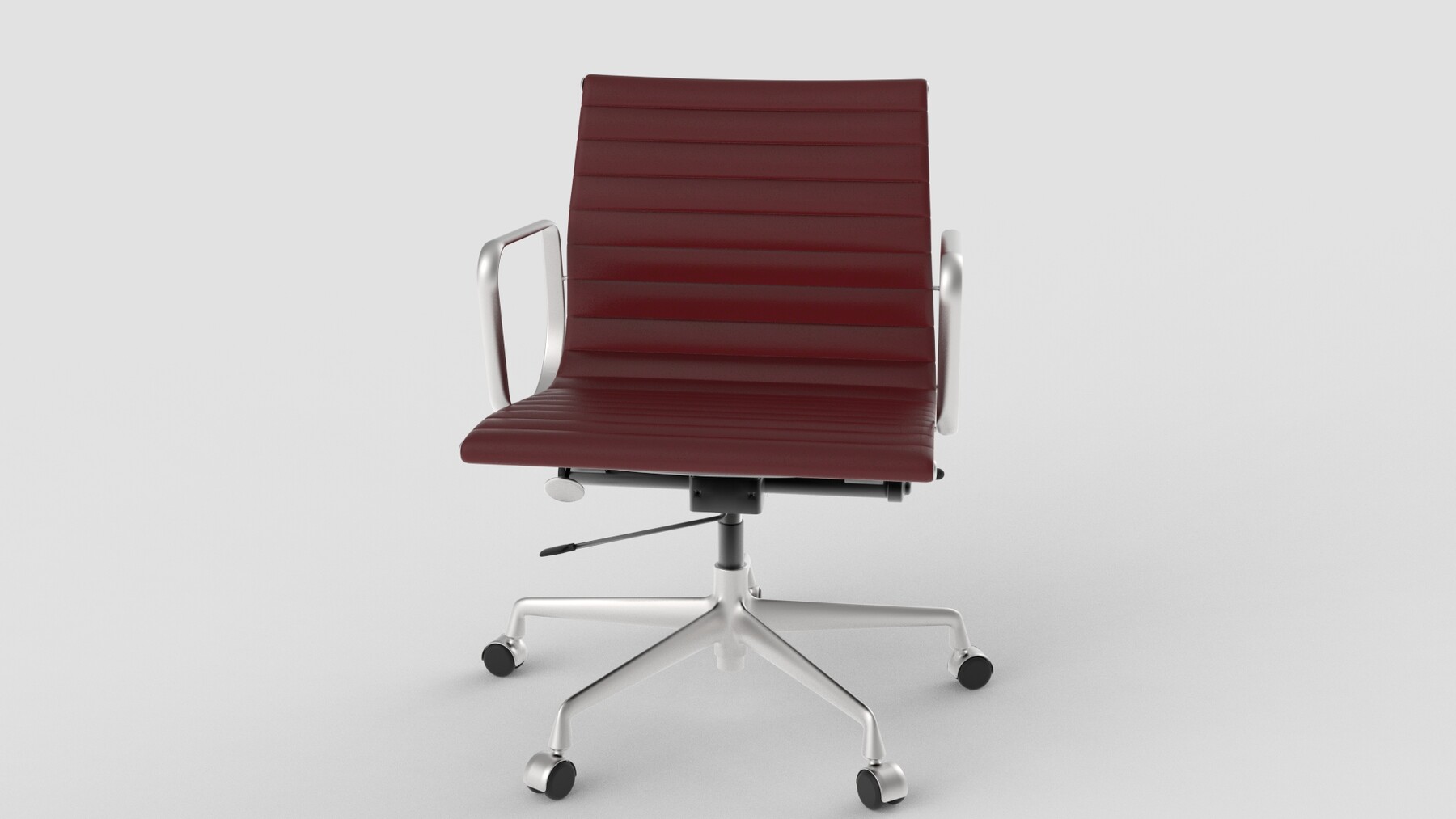 ArtStation - Vitra Aluminium Chair 117 Burgundy Brown | Resources