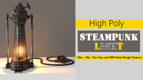 SteamPunk Fantasy Light 3D model