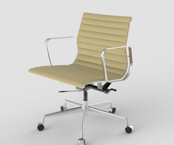 ArtStation - Vitra Aluminium Chair 117 Butternut | Resources