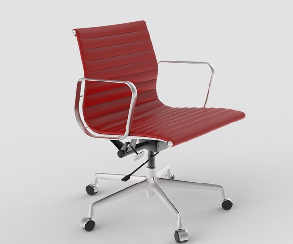 ArtStation - Vitra Aluminium Chair 117 Cherry Red | Resources