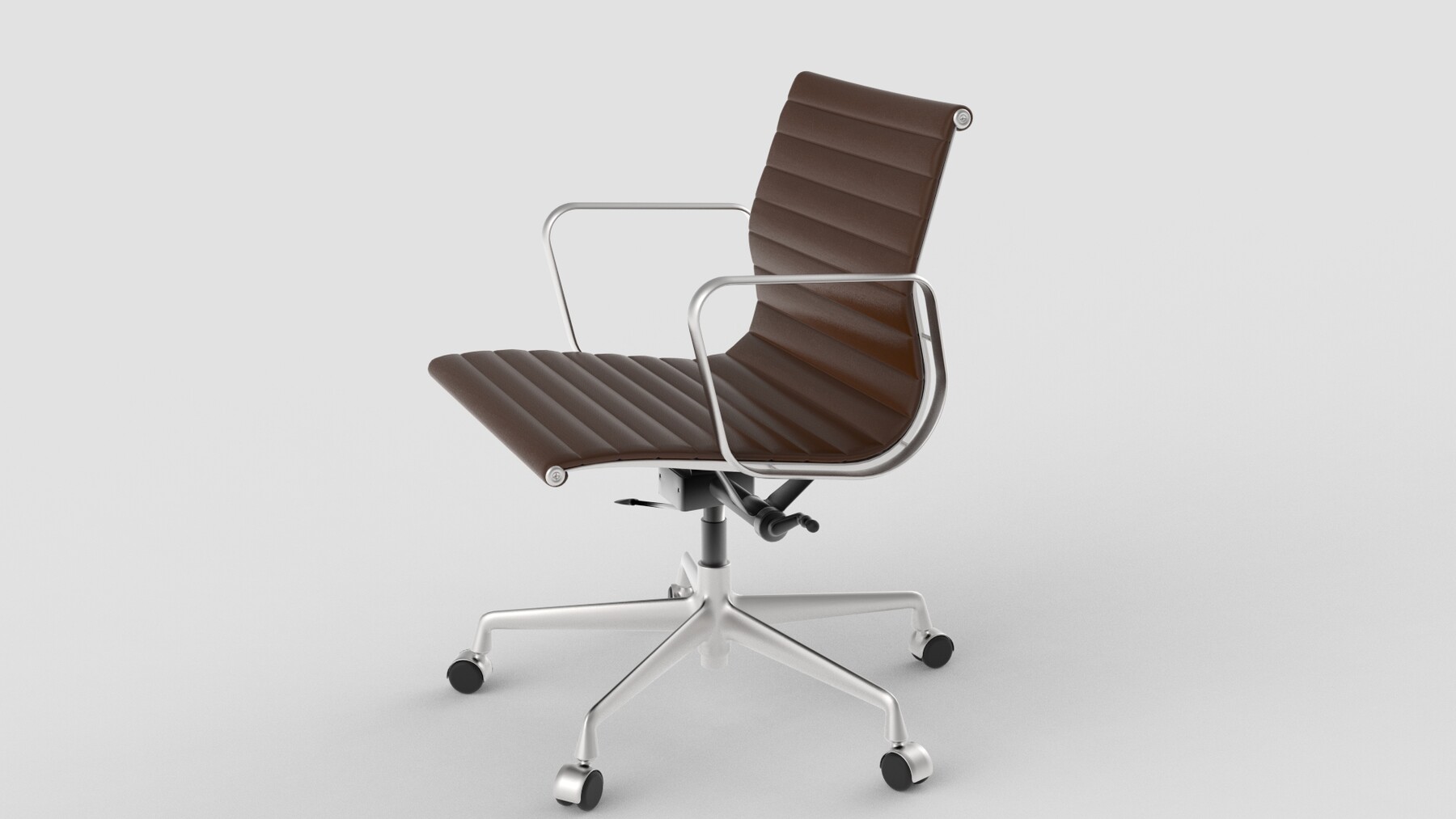 ArtStation - Vitra Aluminium Chair 117 Dark Brown | Game Assets