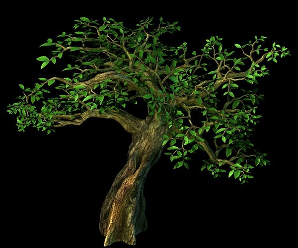 ArtStation - Fernnor Tree Cave - Tree 02 | Game Assets