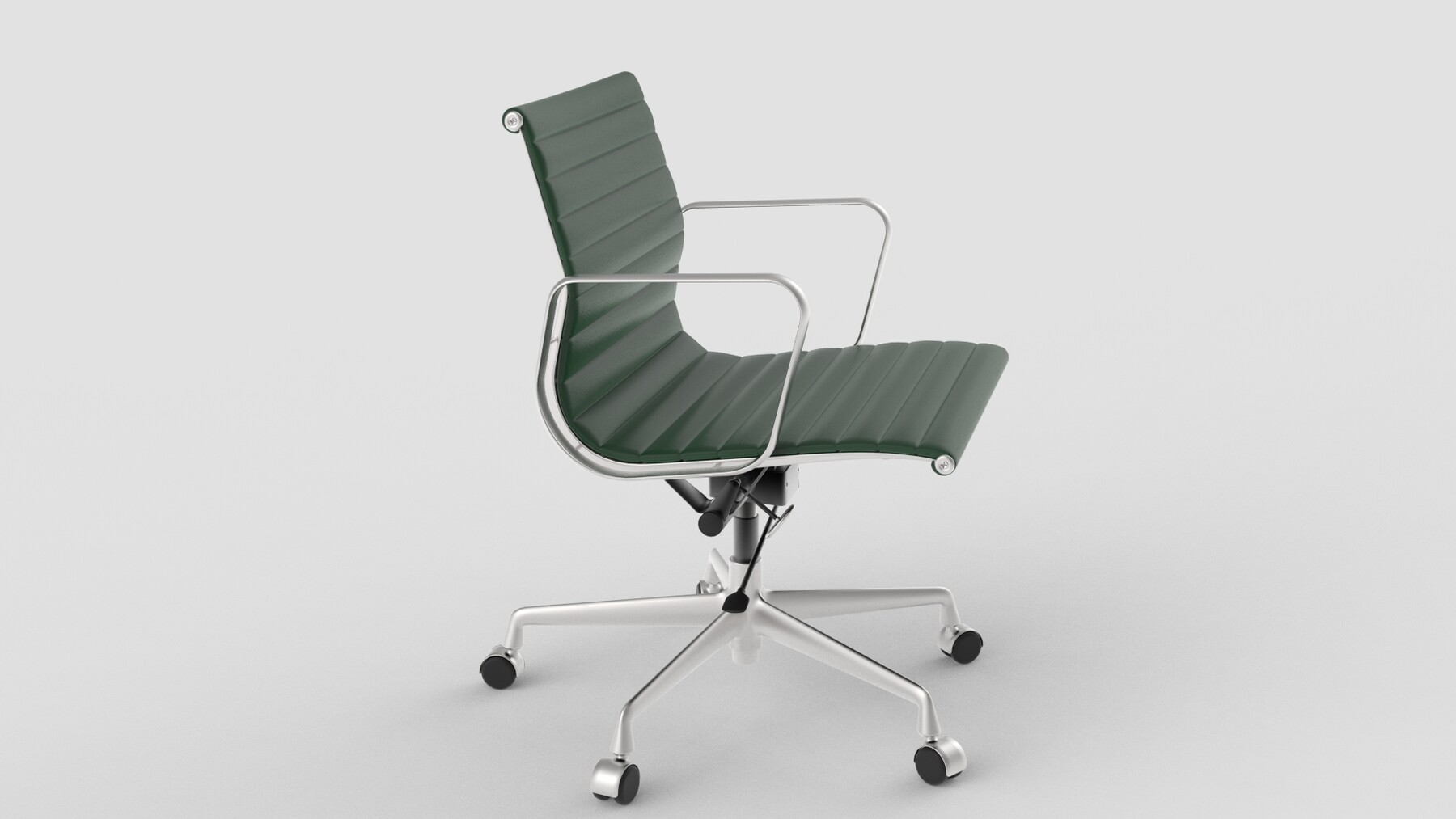 ArtStation Vitra Aluminium Chair 117 Dark Green Game Assets