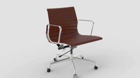 Vitra Aluminium Chair 117 Dark Red