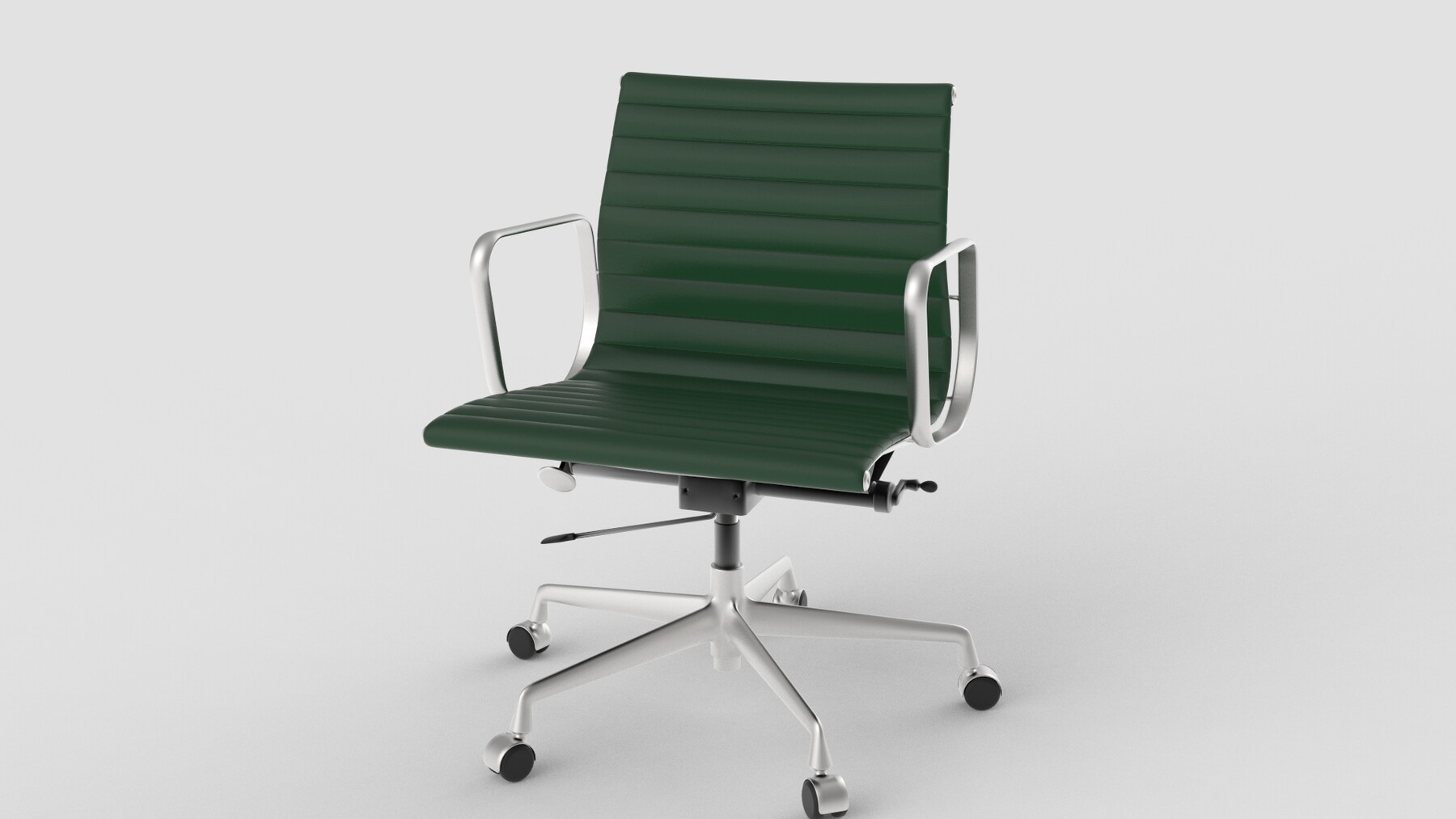 ArtStation Vitra Aluminium Chair 117 Dark Green Game Assets