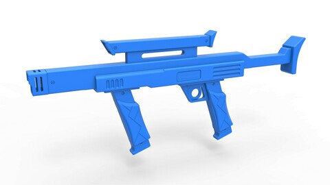 Cosplay 3D printable Security blaster rifle from the movie Lost in space 1998