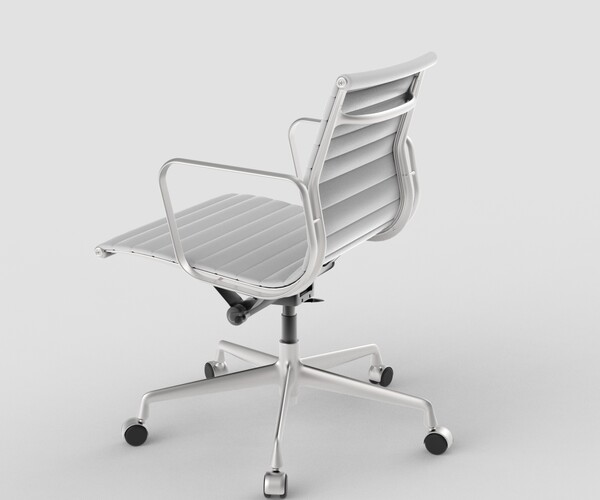 ArtStation - Vitra Aluminium Chair 117 Light Gray | Game Assets