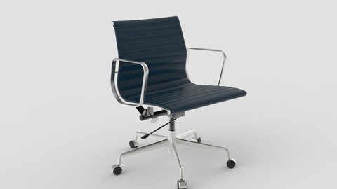 Vitra Aluminium Chair 117 Navy Blue