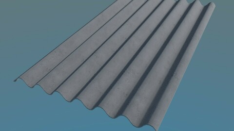 Slate Roof 980x1750mm 7 Waves