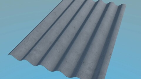 Slate Roof 1125x1750mm 6 Waves