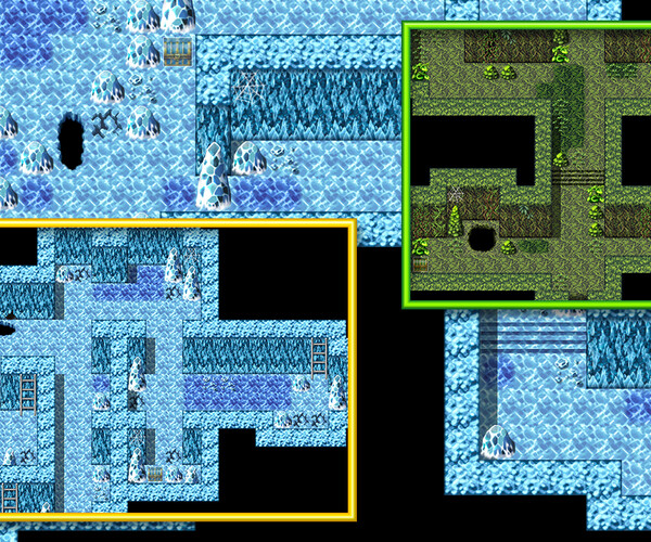 ArtStation - DUNGEONS (RPG MAKER Map Presets) | Game Assets