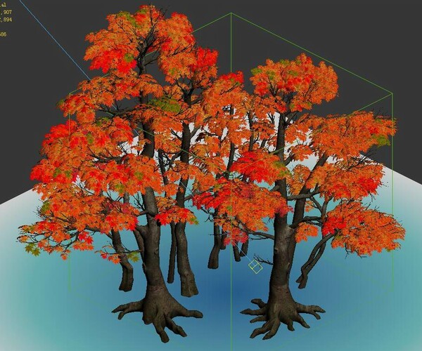 ArtStation - Forest - Red Tree 03 | Game Assets