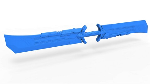 Cosplay 3D printable Sword of Thanos from the movie Avengers Endgame 2019