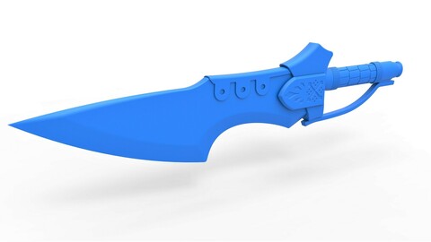 Cosplay 3D printable Flame blade from the movie Monster Hunter 2021