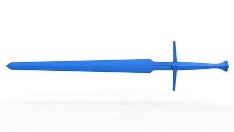 Cosplay 3D printable Silver sword from The Witcher TV series