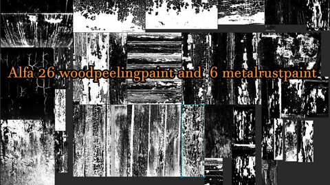 Alfa 26 woodpeelingpaint and  6 metalrustpaint
