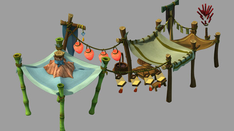 City - roadside booth