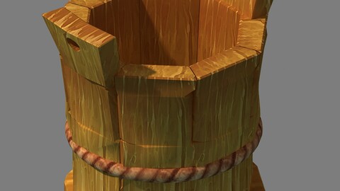 City - wooden barrel