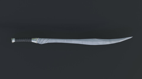 Fantasy Sword Low-Poly