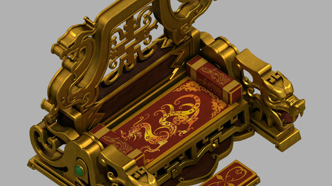 Palace Interior - Dragon Chair - Han