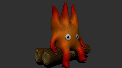 Calcifer for 3D printing (Zbrush file)