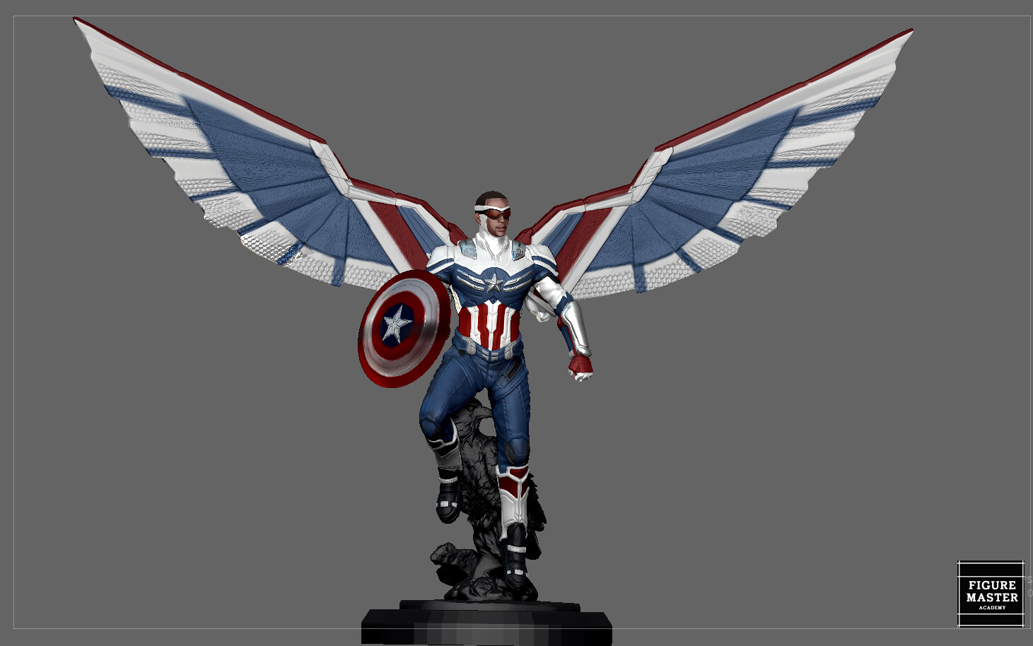 ArtStation - CAPTAIN AMERICA FALCON SAM WINTER SOLDIER AVENGERS MCU ...