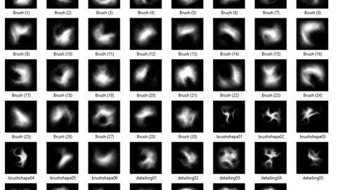 UE4 4K Landscape sculpting Brush set ( 47 BRUSHES)