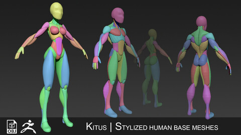 Kitus Stylized Base Meshes