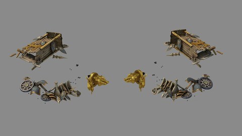 Nagisen Grassland - Goblin Broken Tank 01