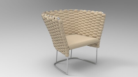 Paola Lenti Ami Chair Blush