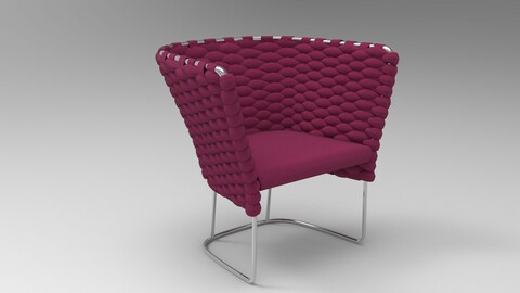 Paola Lenti Ami Chair Brick