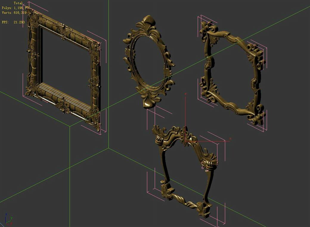 ArtStation Oil Painting Frame 06 Game Assets   File 