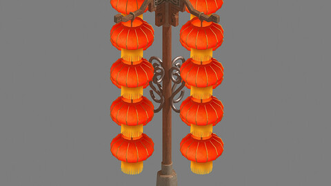 Ancient China - Street Lights - Lanterns 03