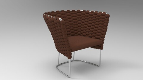 Paola Lenti Ami Chair Brown