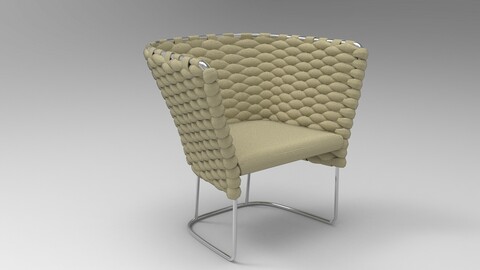 Paola Lenti Ami Chair Butternut