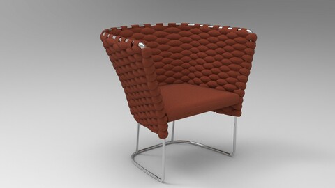 Paola Lenti Ami Chair Dark brown