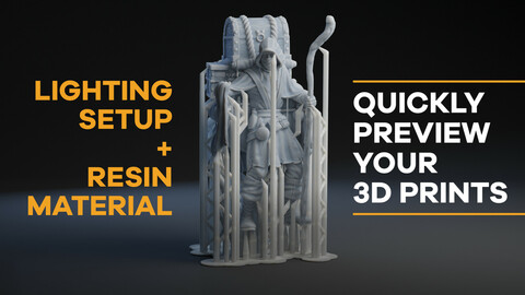 3D Printing Material and Render Scene