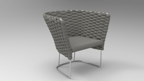 Paola Lenti Ami Chair Dark olive