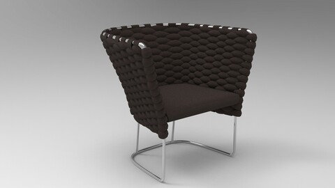 Paola Lenti Ami Chair Espresso