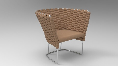 Paola Lenti Ami Chair Light Brown