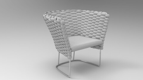 Paola Lenti Ami Chair Light Gray